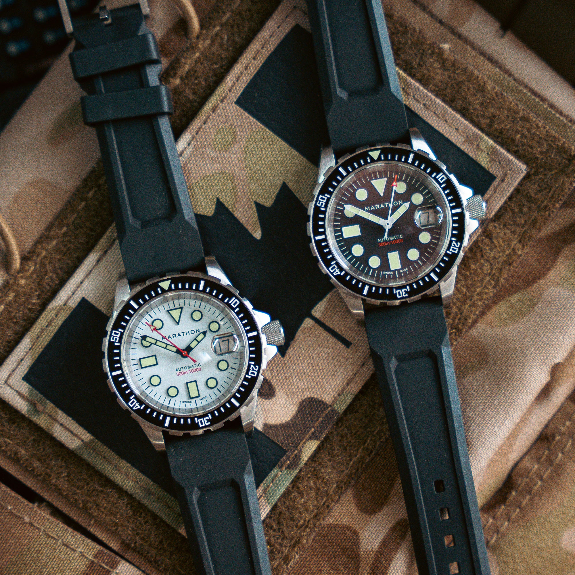 36mm Original SAR w/ Date on 3-Piece Rubber Strap Kit (OSAR-D)