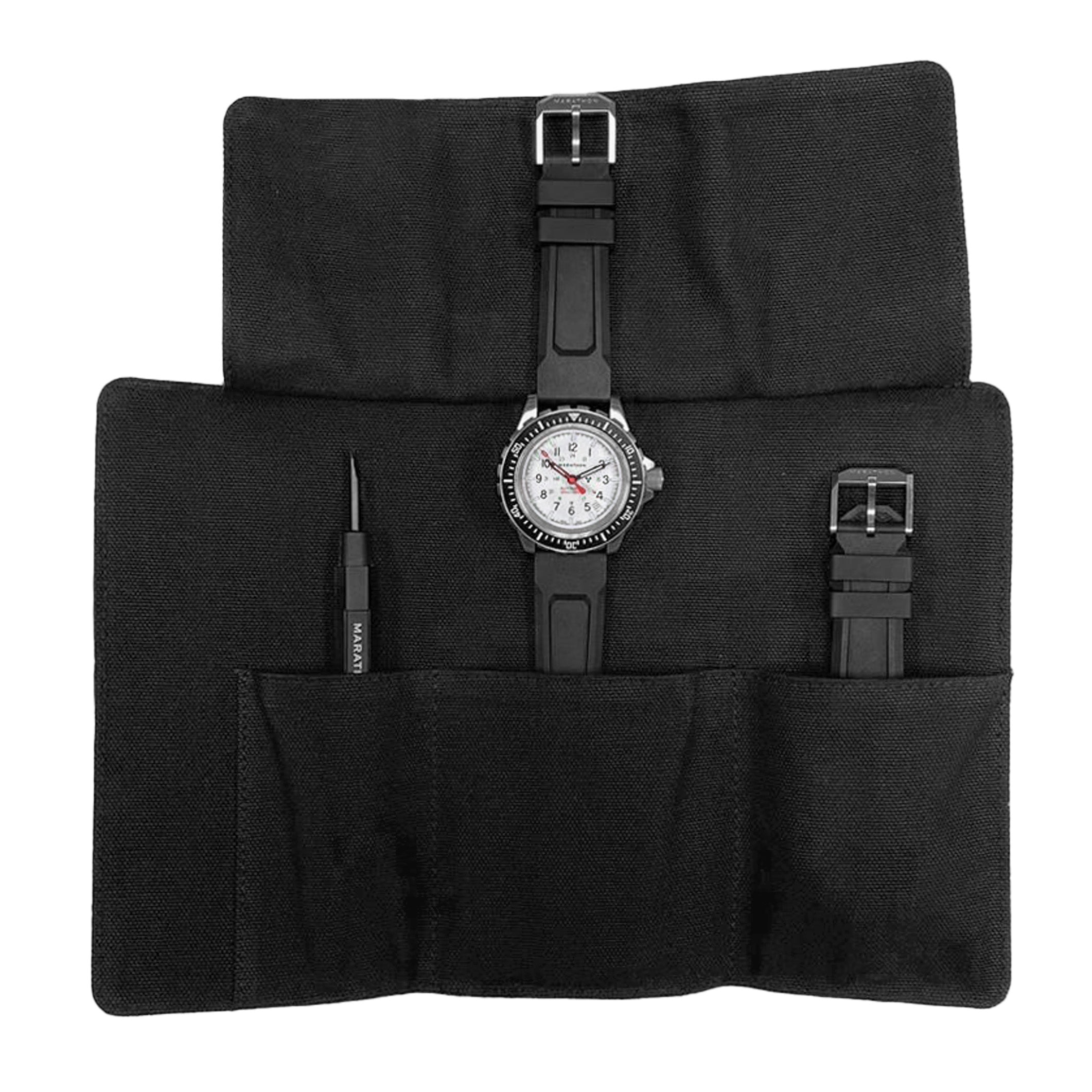 Black Canvas Watch Roll image