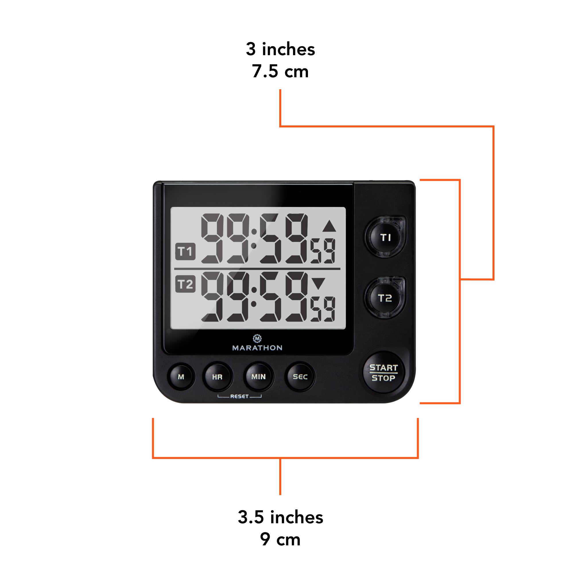 4 Pieces Digital Kitchen Timers, Large LED Display Magnetic