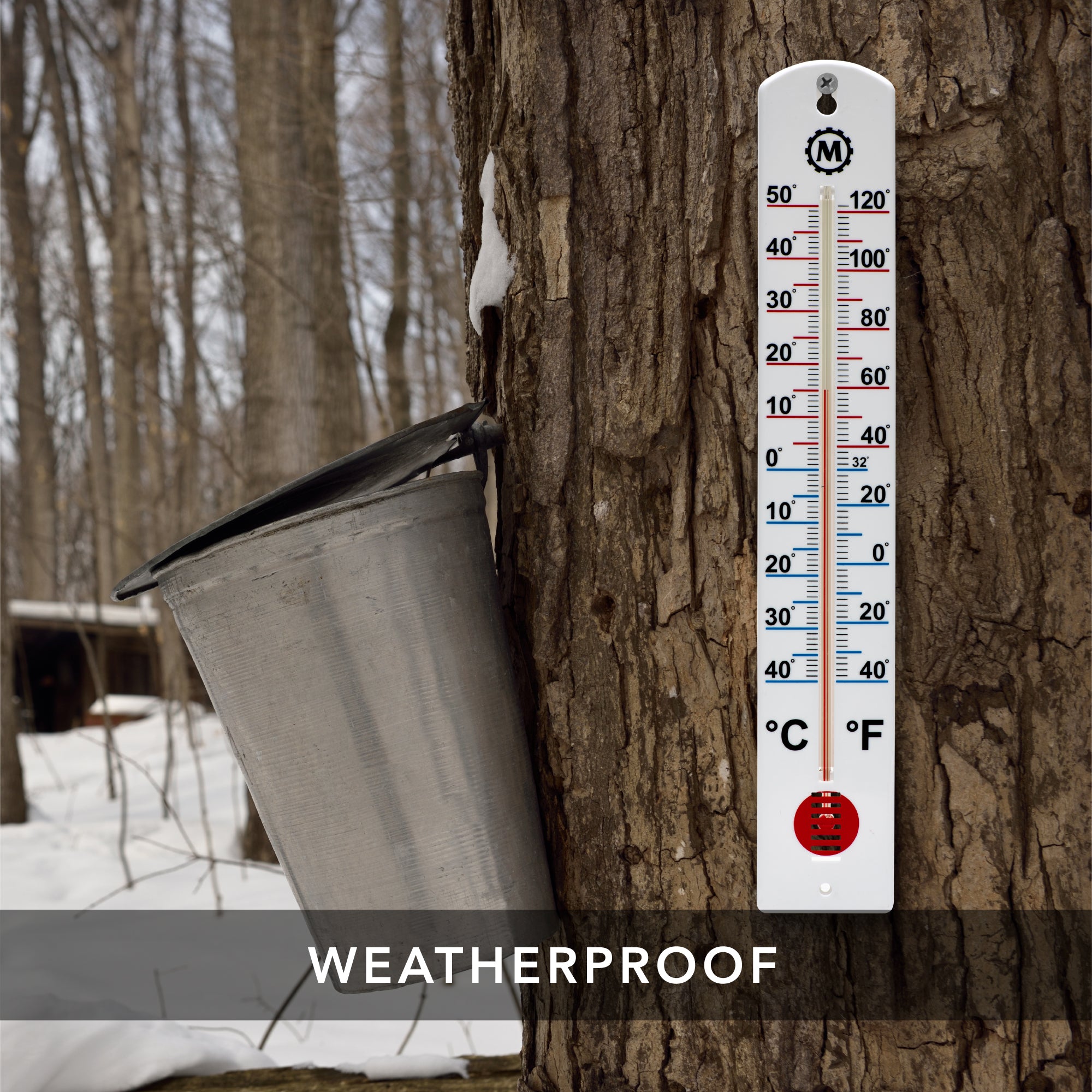 16 Inch Vertical Outdoor Thermometer – Marathon Watch
