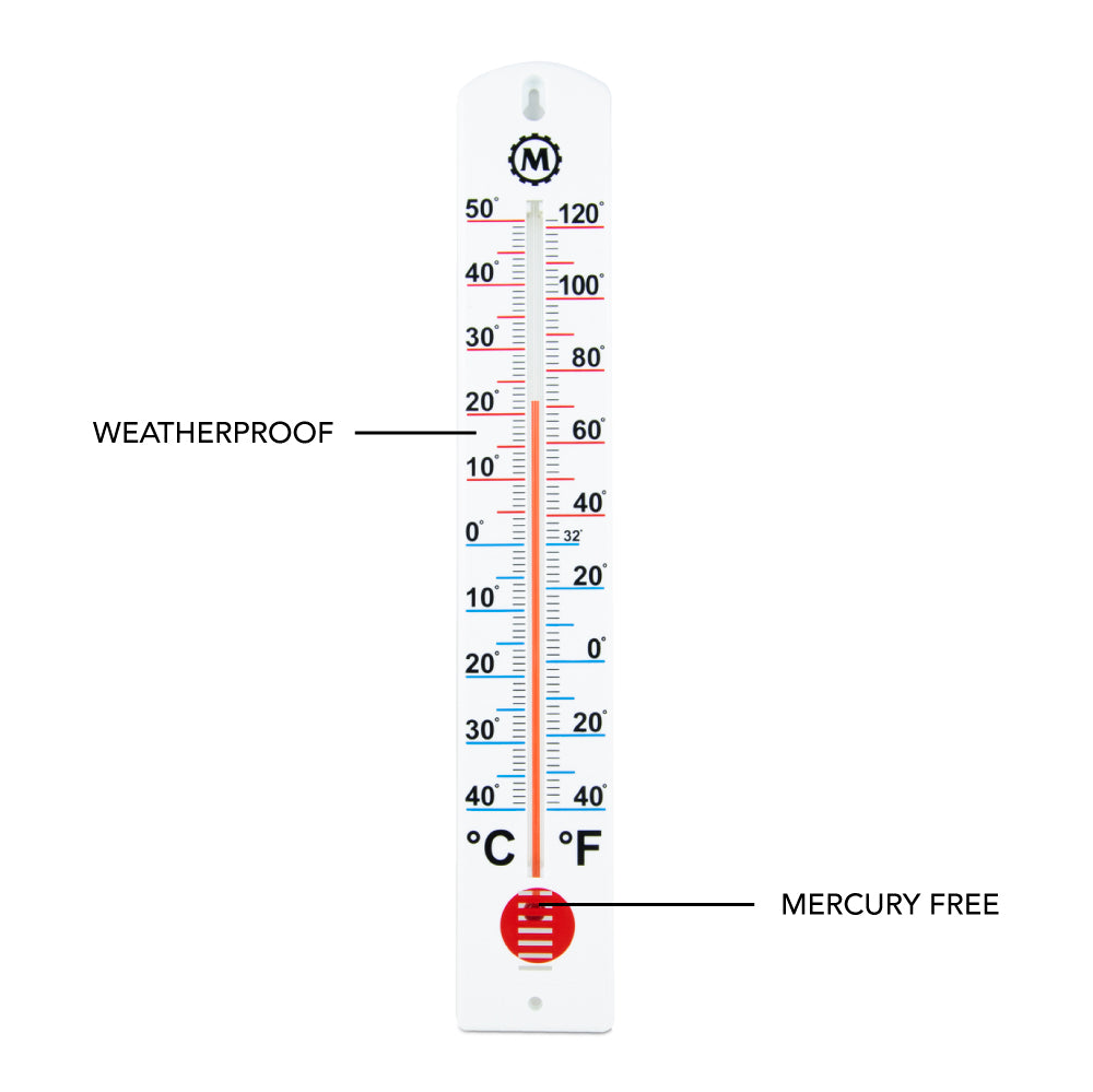 16 Inch Vertical Outdoor Thermometer – Marathon Watch