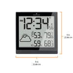 Station météo atomique et horloge avec 3 capteurs à distance image