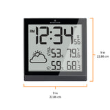Station météo atomique et horloge avec 3 capteurs à distance image