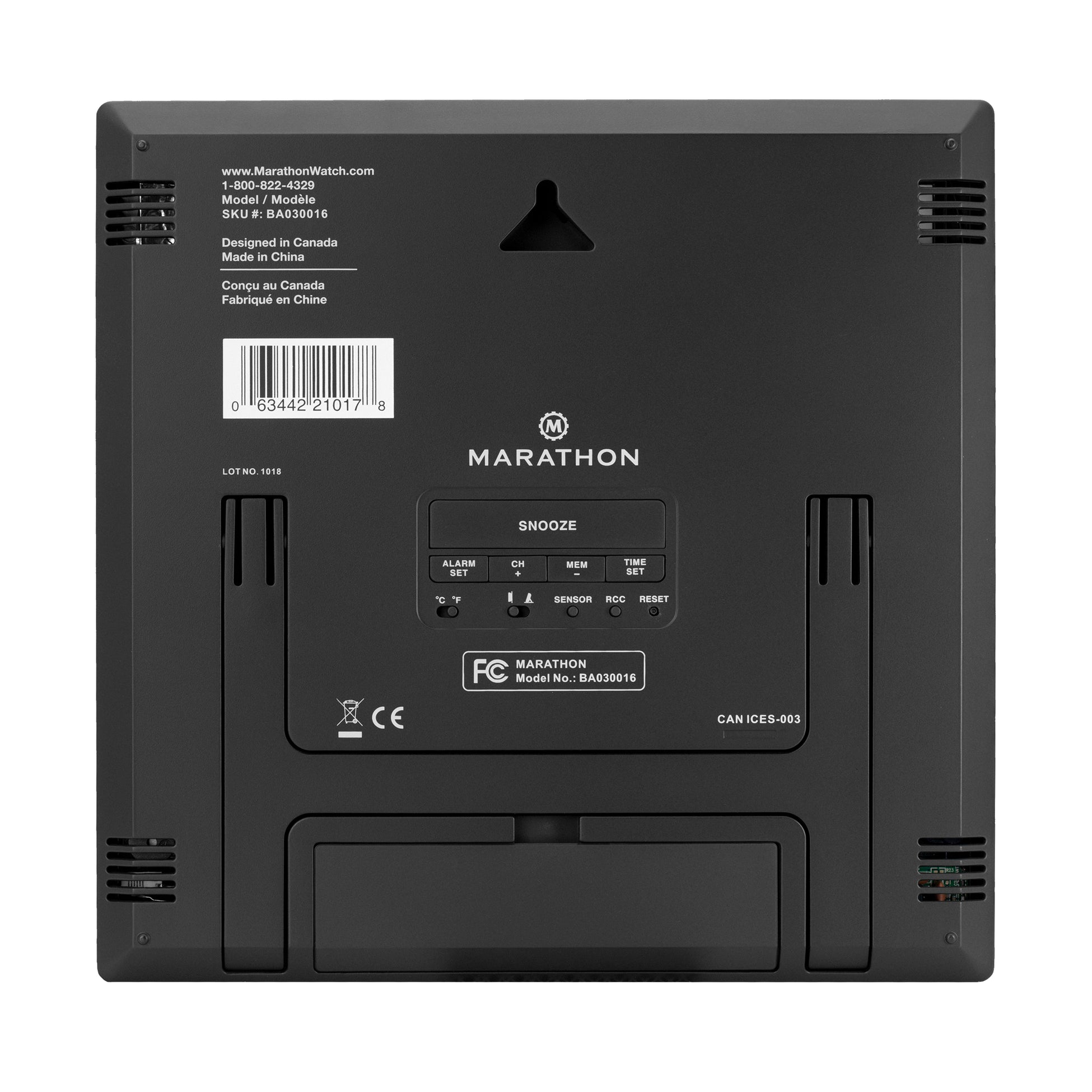 Self-Setting Weather Station and Clock with 3 Remote Sensors – Marathon ...