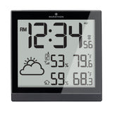 Station météo atomique et horloge avec 3 capteurs à distance image