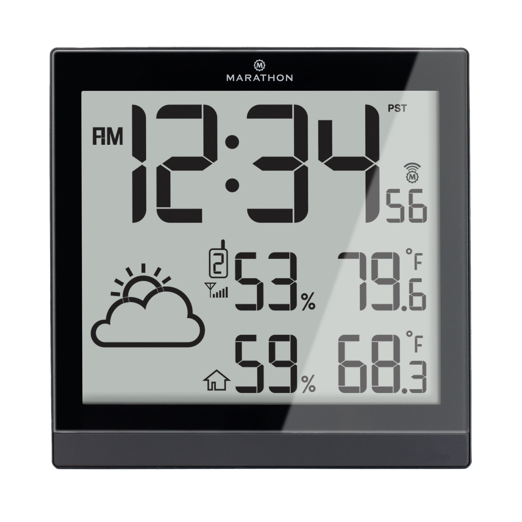 Self-Setting Weather Station and Clock with 3 Remote Sensors – Marathon ...