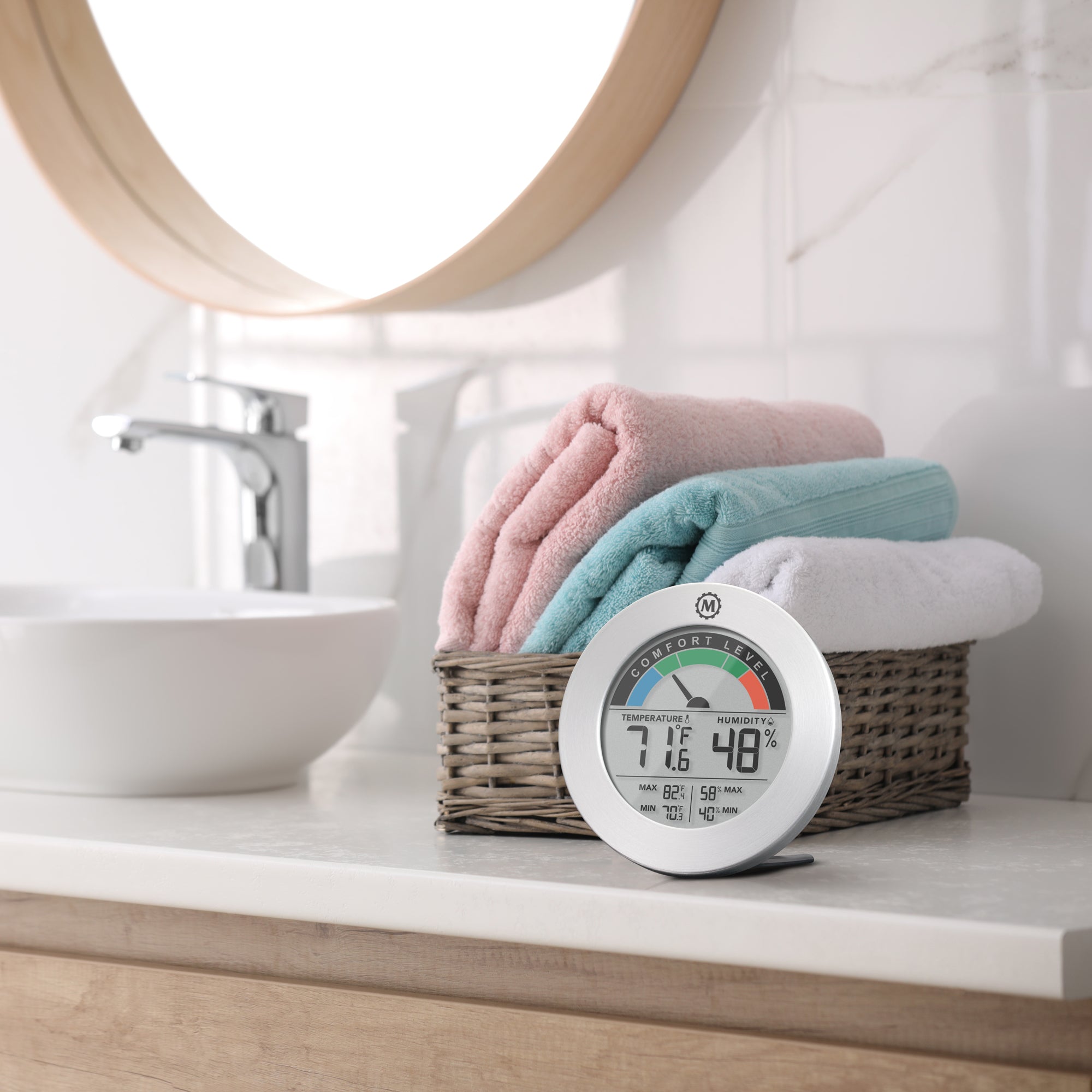 Digital Hygrometer with Temperature and Humidity image