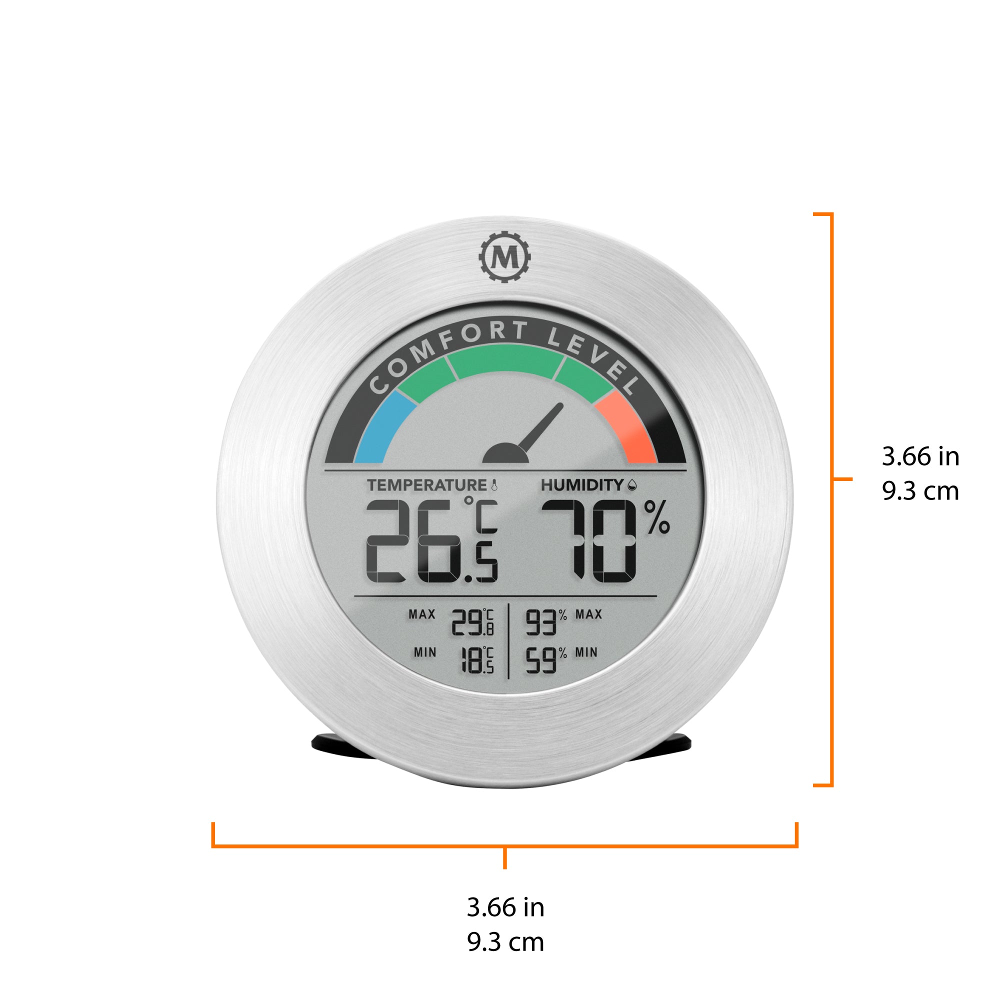 Digital Hygrometer with Temperature and Humidity image