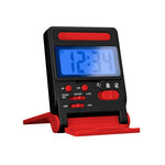 Compact Travel Alarm Clock with Built-In Phone Stand