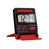 Compact Travel Alarm Clock with Built-In Phone Stand image