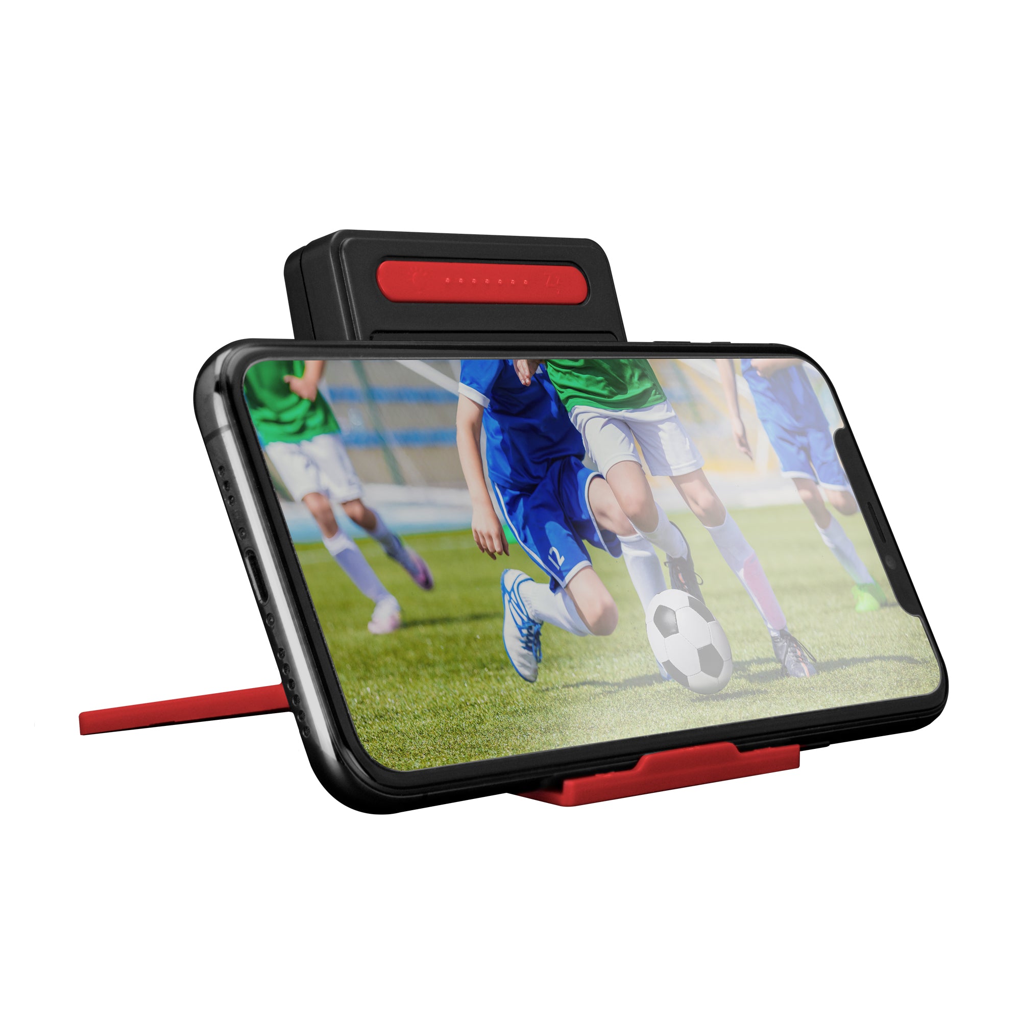 Compact Travel Alarm Clock with Built-In Phone Stand