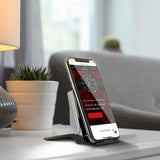 Compact Travel Alarm Clock with Built-In Phone Stand image