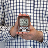 Despertador de viaje con calendario y temperatura image