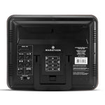 Slim Self-Setting Full Calendar Wall Clock with Indoor/Outdoor Temperature