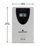 Replacement Remote Outdoor Sensor for Atomic Clocks with Full Date Display Series. Compatible with Model 27-FD