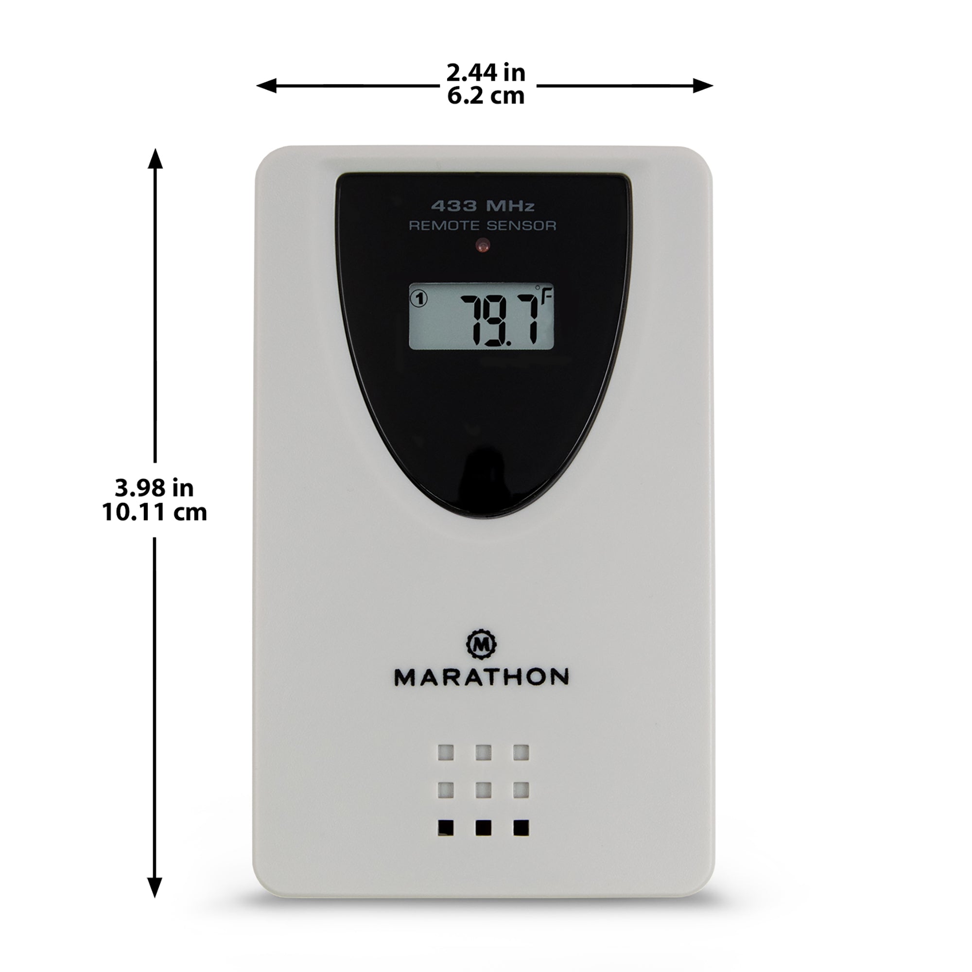 Replacement Remote Outdoor Sensor for Atomic Clocks with Full Date Display Series. Compatible with Model 27-FD