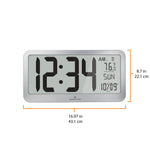 Jumbo Panoramic 8 Time Zone Self-Setting Wall Clock