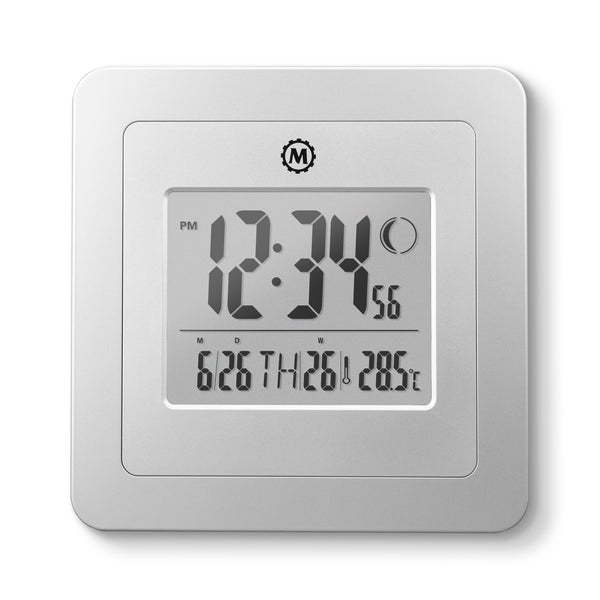 Marathon BASICS Digital Wall Clock with Moon Phase – Marathon Watch