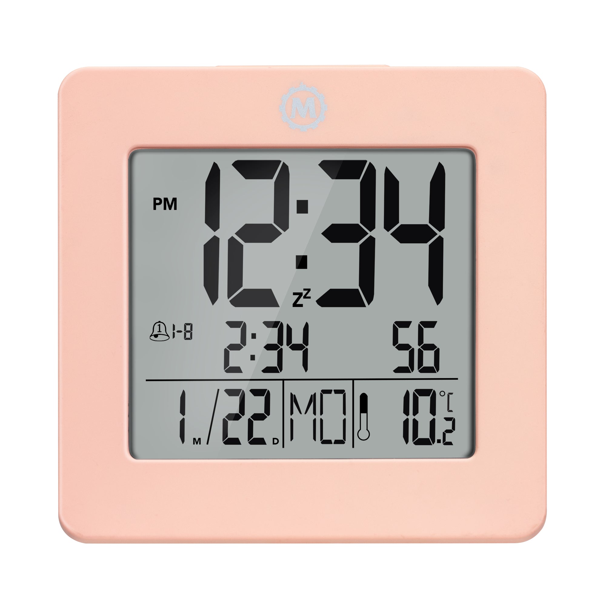 Digital Desktop Clock - Pink image