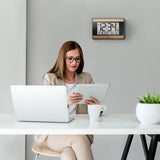 Reloj de pared digital atómico con retroiluminación automática image