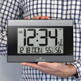 Reloj de pared digital atómico con retroiluminación automática image