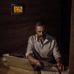 Reloj de pared digital atómico con retroiluminación automática