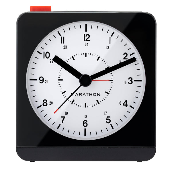 Analog Desk Alarm Clock with Auto Backlight – Marathon Watch