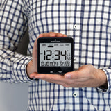 Self-Setting Desk Clock with Backlight, Heat & Comfort Index image