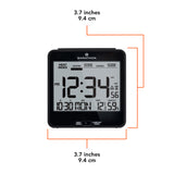 Self-Setting Desk Clock with Backlight, Heat & Comfort Index image