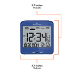 Self-Setting Desk Clock with Backlight, Heat & Comfort Index