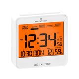 Self-Setting Desk Clock with Backlight, Heat & Comfort Index image