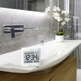 Self-Setting Desk Clock with Backlight, Heat & Comfort Index image