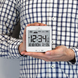 Self-Setting Desk Clock with Backlight, Heat & Comfort Index image