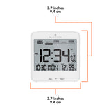 Self-Setting Desk Clock with Backlight, Heat & Comfort Index image