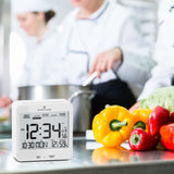 Self-Setting Desk Clock with Backlight, Heat & Comfort Index image