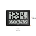 Jumbo Atomic Wall Clock with Table Stand