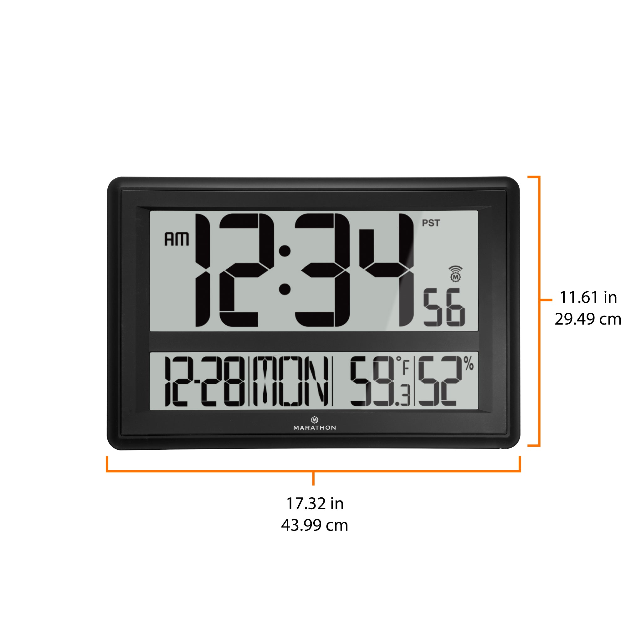 Jumbo Atomic Wall Clock with Table Stand