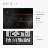 Jumbo Atomic Wall Clock with Table Stand image