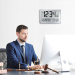 Jumbo Atomic Wall Clock with Table Stand