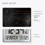 Jumbo Atomic Wall Clock with Table Stand