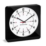Jumbo 12 Inch Analog Wall Clock with Auto Backlight - Black Case/White Dial