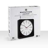 Jumbo 12 Inch Analog Wall Clock with Auto Backlight - Black Case/White Dial image