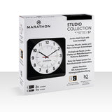 Studio Edition Jumbo 12 Inch Analog Wall Clock with Auto Backlight - Black image