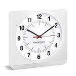 Studio Edition Jumbo 12 Inch Analog Wall Clock with Auto Backlight - White