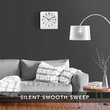 Studio Edition Jumbo 12 Inch Analog Wall Clock with Auto Backlight - White image