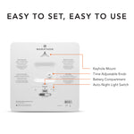 Studio Edition Jumbo 12 Inch Analog Wall Clock with Auto Backlight - White