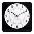Studio Edition Jumbo 12 Inch Analog Wall Clock with Auto Backlight - Black image