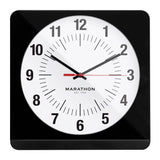 Studio Edition Jumbo 12 Inch Analog Wall Clock with Auto Backlight - Black image