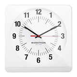 Studio Edition Jumbo 12 Inch Analog Wall Clock with Auto Backlight - White image
