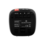 Compact Alarm Clock with Temperature and Date - Black